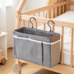Bedside Storage Organizer/Caddy, Hanging-Style, Gray
