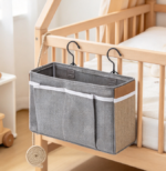 Bedside Storage Organizer/Caddy, Hanging-Style, Gray