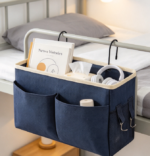 Bedside Storage Organizer With Hooks, For Bunk Beds And Dormitories - Image 2