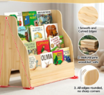 Four-Tier Children's Bookshelf With Front-Facing Display - Image 2