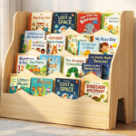 Four-Tier Children's Bookshelf With Front-Facing Display