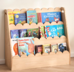 Four-Tier Children's Bookshelf, Suitable For Kids' Rooms And Nurseries