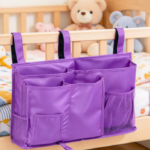 Purple Bedside Storage Organizer, Hanging-Style Dormitory Organizer