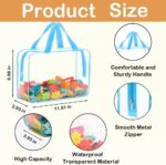 Extra-Large Transparent Toy Storage Bags, 4-Piece Set With Zipper - Image 2