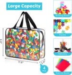 Transparent Pvc Toy Storage Bags, 4-Piece Set With Zipper - Image 2
