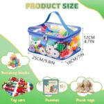 Six-Piece Transparent Toy Storage Bag Set, Waterproof Pvc, Multi-Color - Image 2