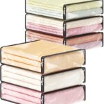 Six-Piece Transparent Zippered Storage Set, Foldable Clothing Bins