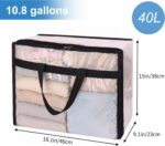 Four-Piece Transparent Mesh Storage Set, For Blankets, Clothing, And Bed Sheets - Image 2