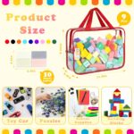 Nine-Piece Toy Storage Bag Set, Transparent Pvc With Labels - Image 2