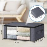 Three-Piece Clothing Storage Set, Gray Storage Bins - Image 2
