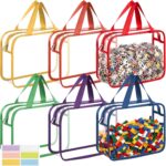 Six-Piece Toy Storage Bag Set, Transparent Pvc, Multi-Color