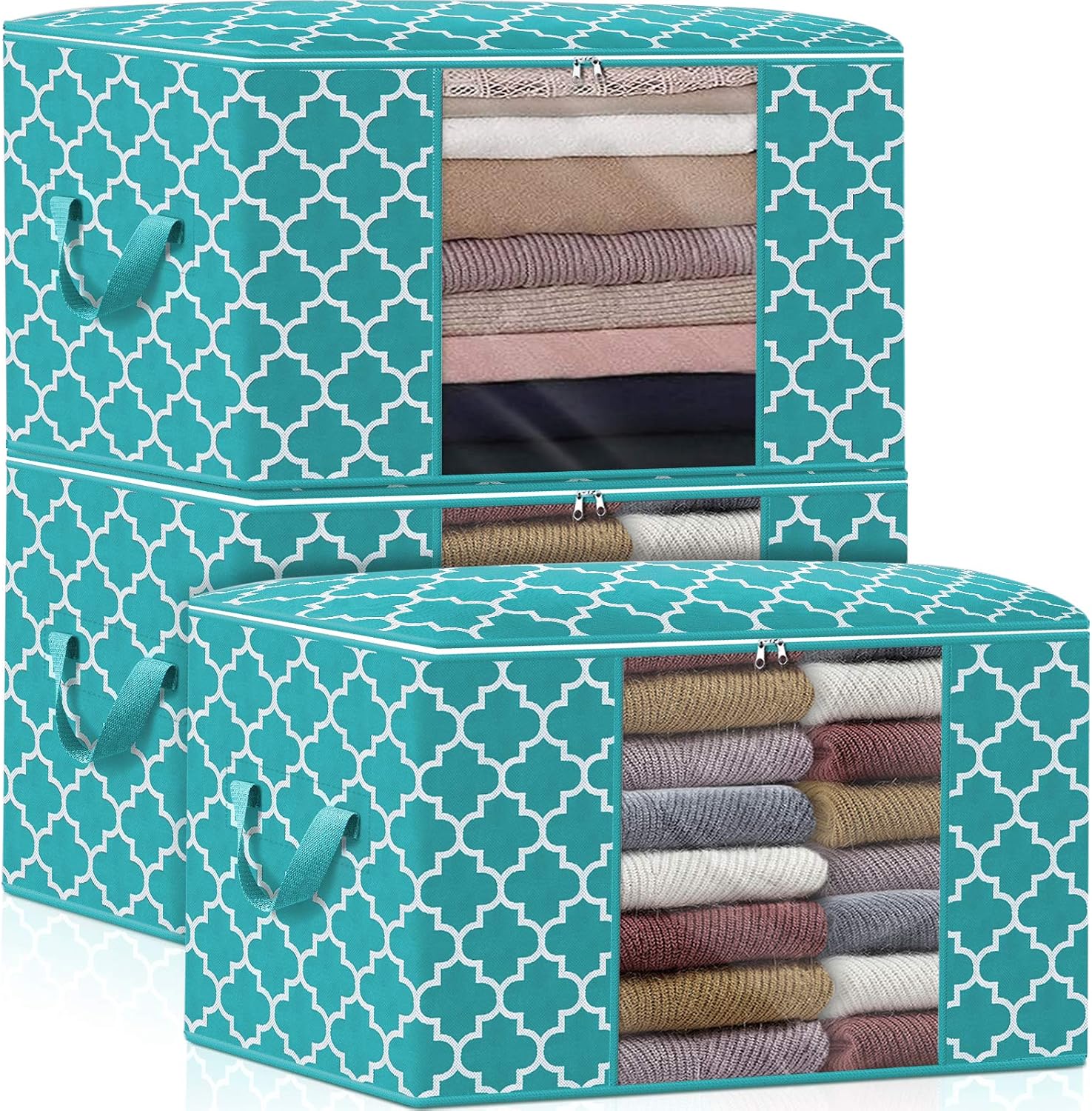 81RCCJPvd5L._AC_SL1500_.jpg Three-Piece High-Capacity Clothing Storage/Organizer Set - Image 1