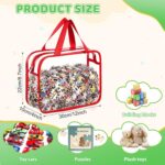 Six-Piece Toy Storage Bag Set, Transparent Pvc, Multi-Color - Image 2