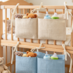 Crib-Hanging Storage Organizer For Diapers And Baby Essentials