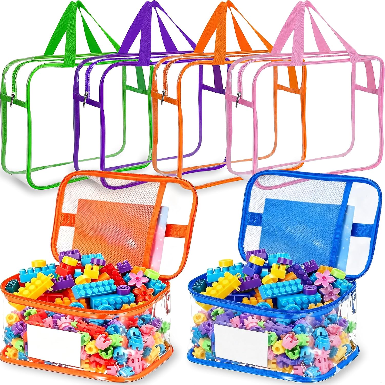 91TD9991BNL._AC_SL1500_.jpg Transparent Toy Storage Bags (With Zippers) - Image 1